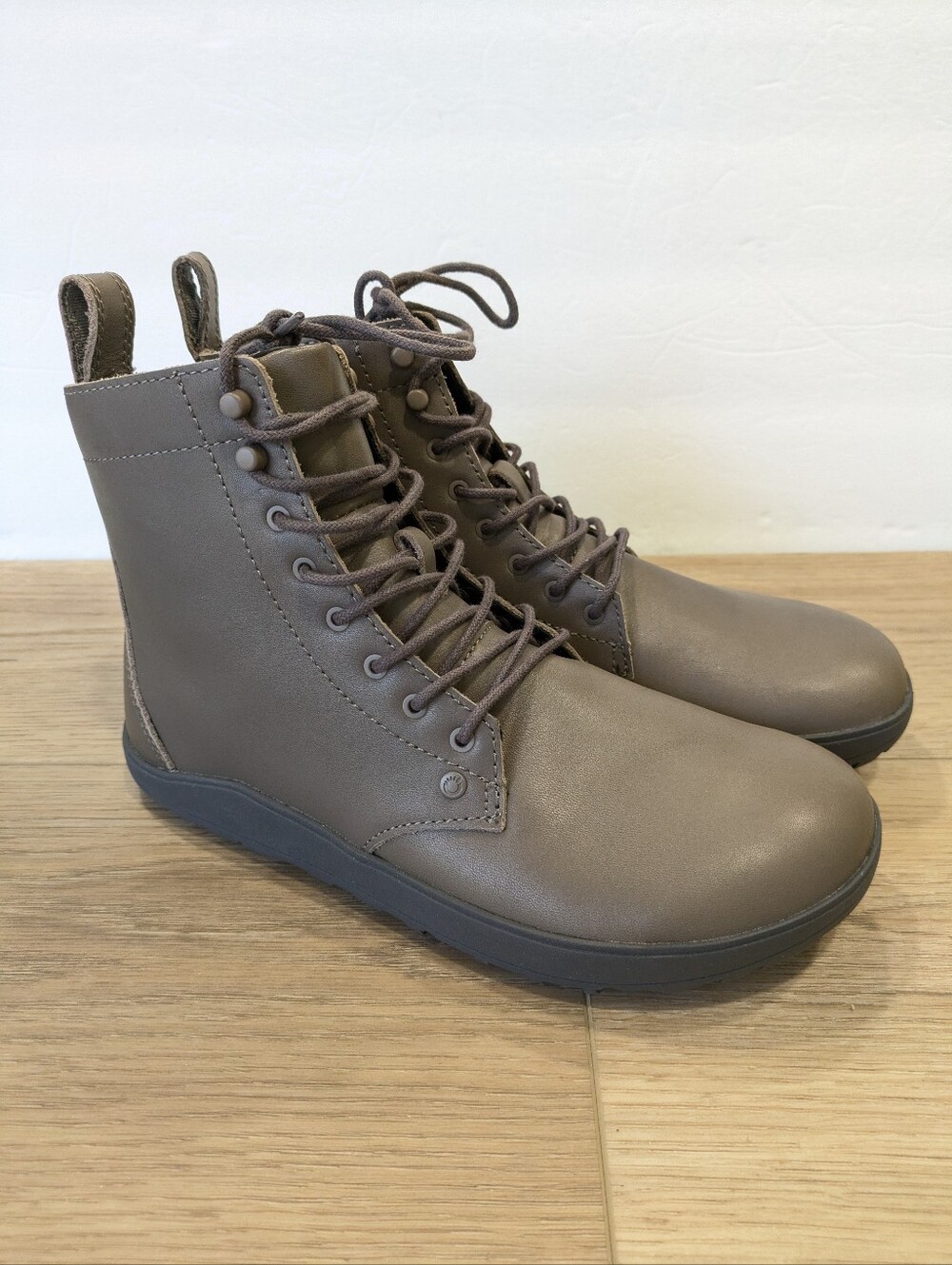 Xero Shoes Breckenridge Barefoot Ankle Boots 7 Gray Leather Lace Up Minimalist - Picture 10 of 10